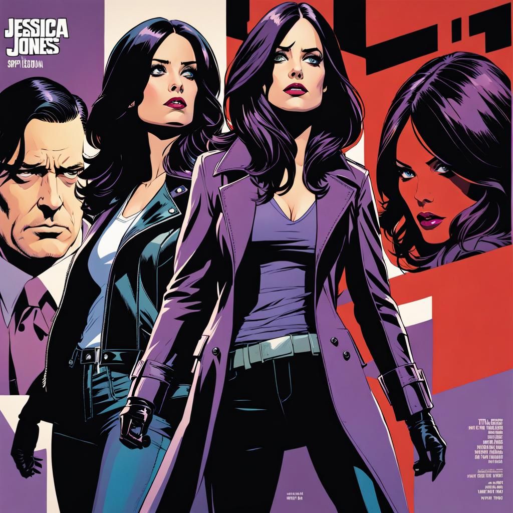 Jessica Jones Fights Will Simpson in Comic Noir