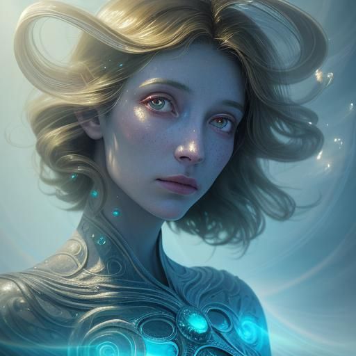 Surreal Dream-Shaper God Winking Through Time Portals