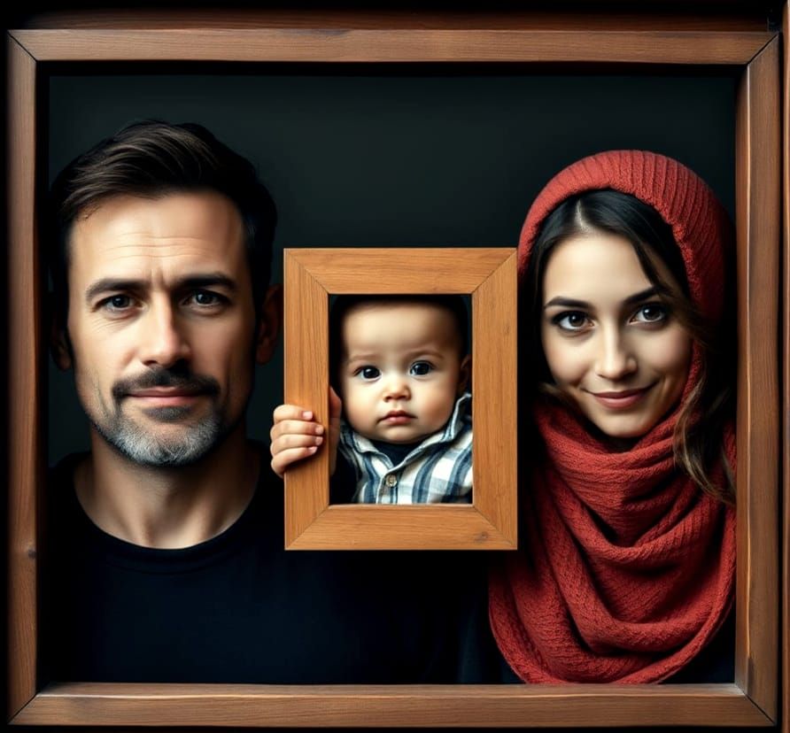 Tryptic Family Portrait