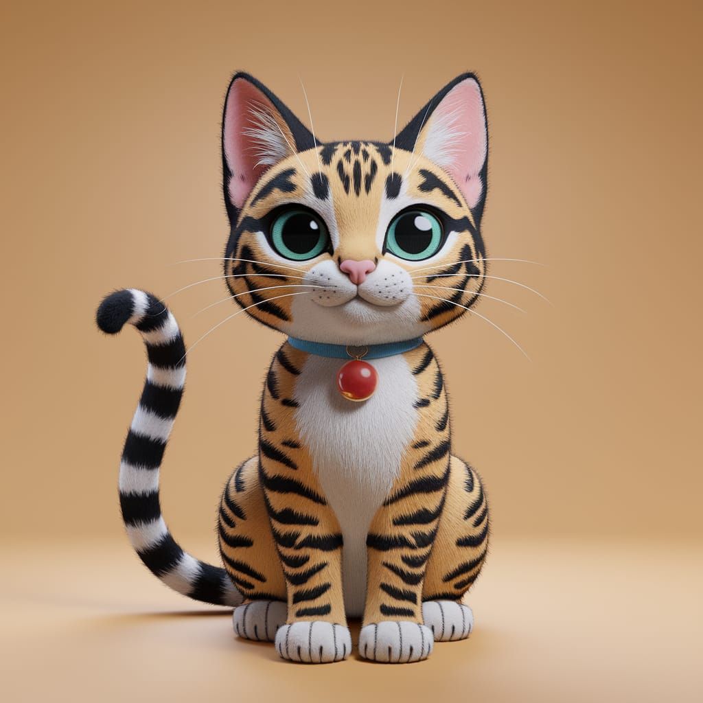 Whimsical String Felines