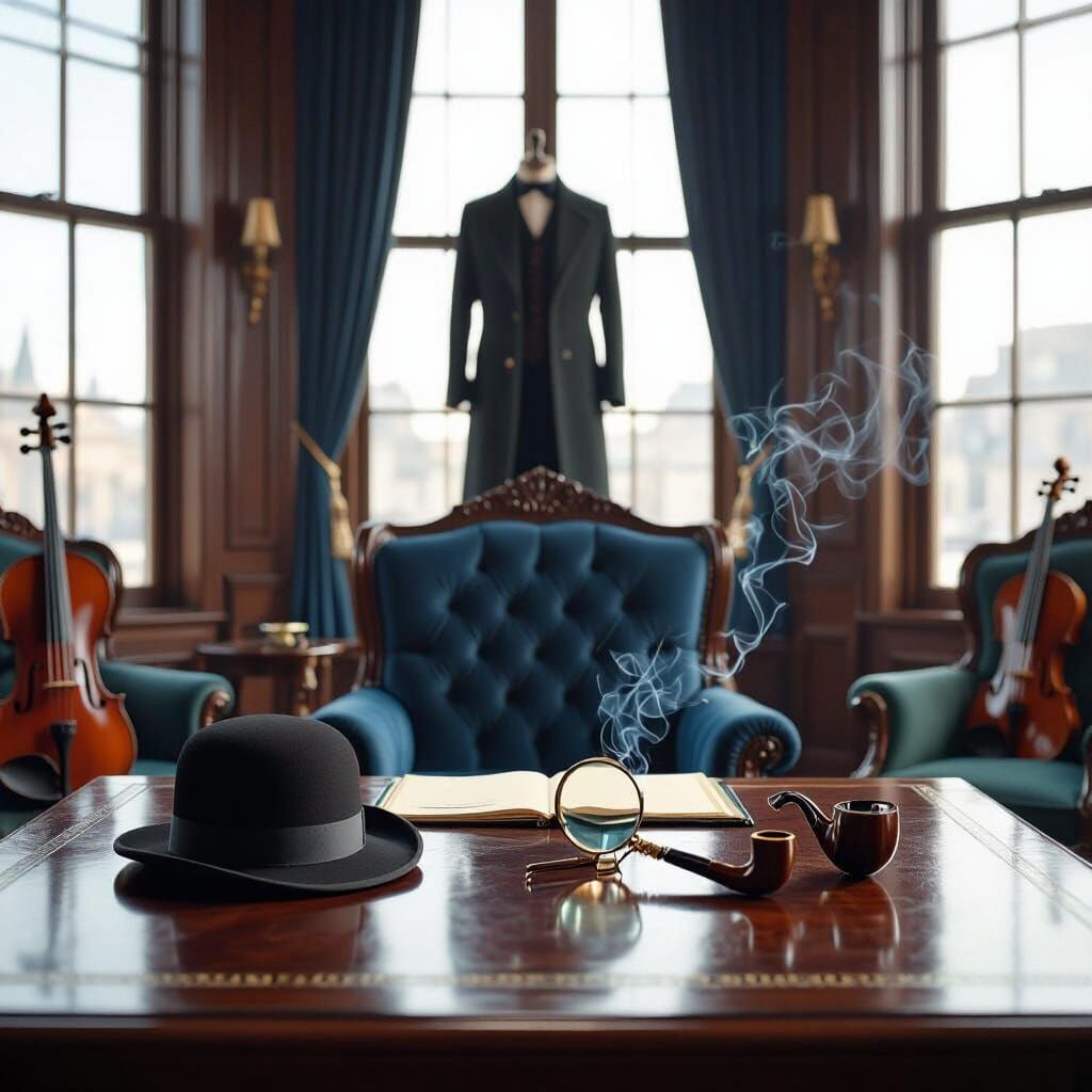 Sherlock Holmes's Elegant Victorian Office, HD