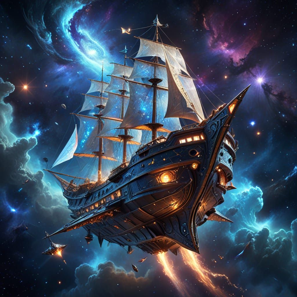 A spelljammer on a Realmspace voyage