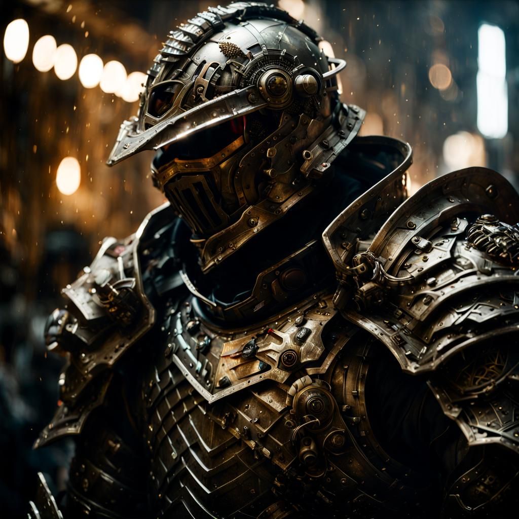 Goblin Slayer in Detailed Armor: Hyperrealistic Anime Art