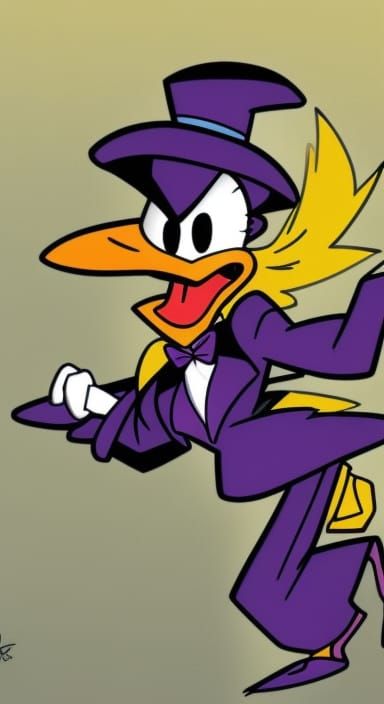 The Heroic Darkwing Duck Cartoon Character