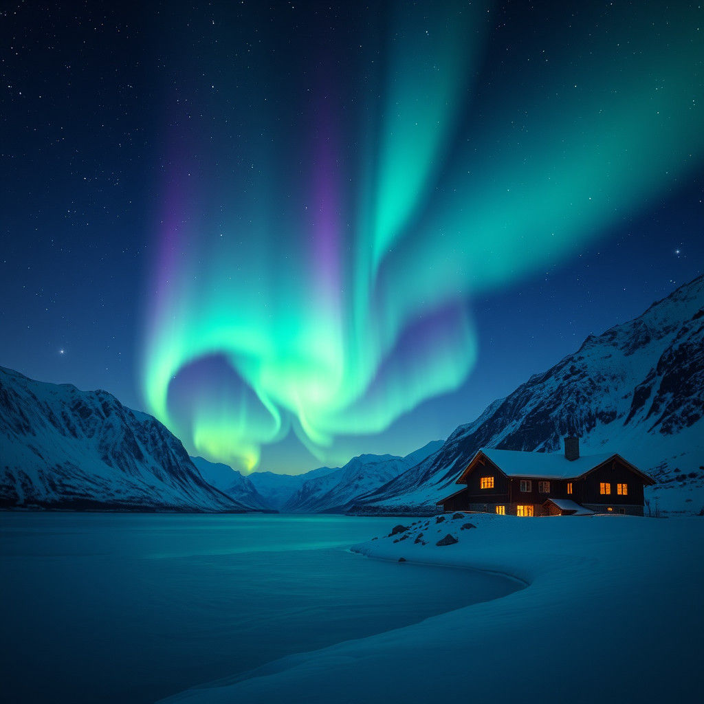 Aurora Borealis Over Norway: A Cinematic Vision