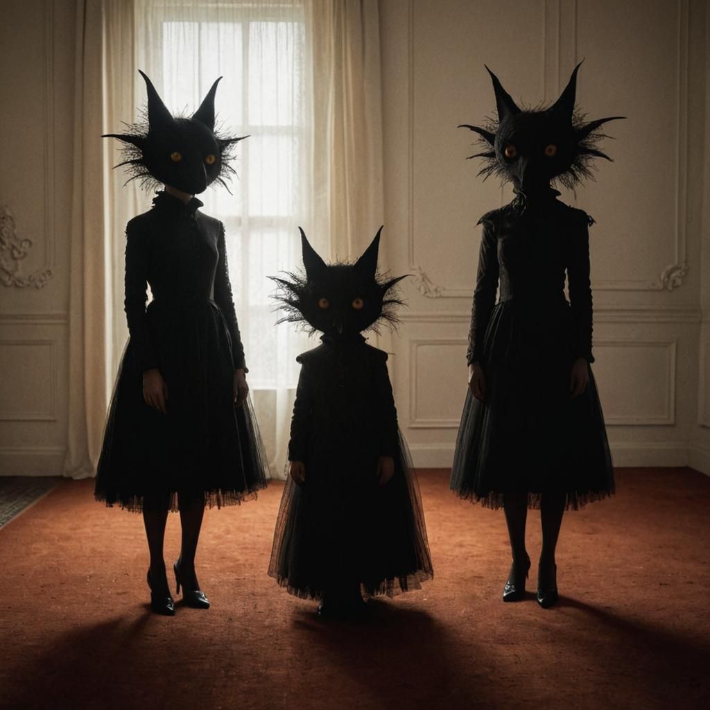 Eerie Shadow Creatures in Hyperrealistic Photography