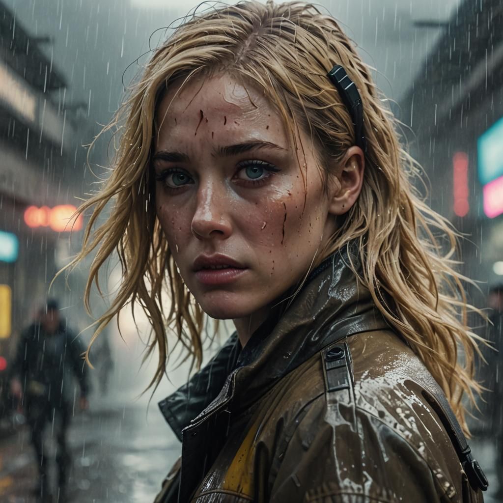 Dystopian Beauty: A Blade Runner Inspired Portrait