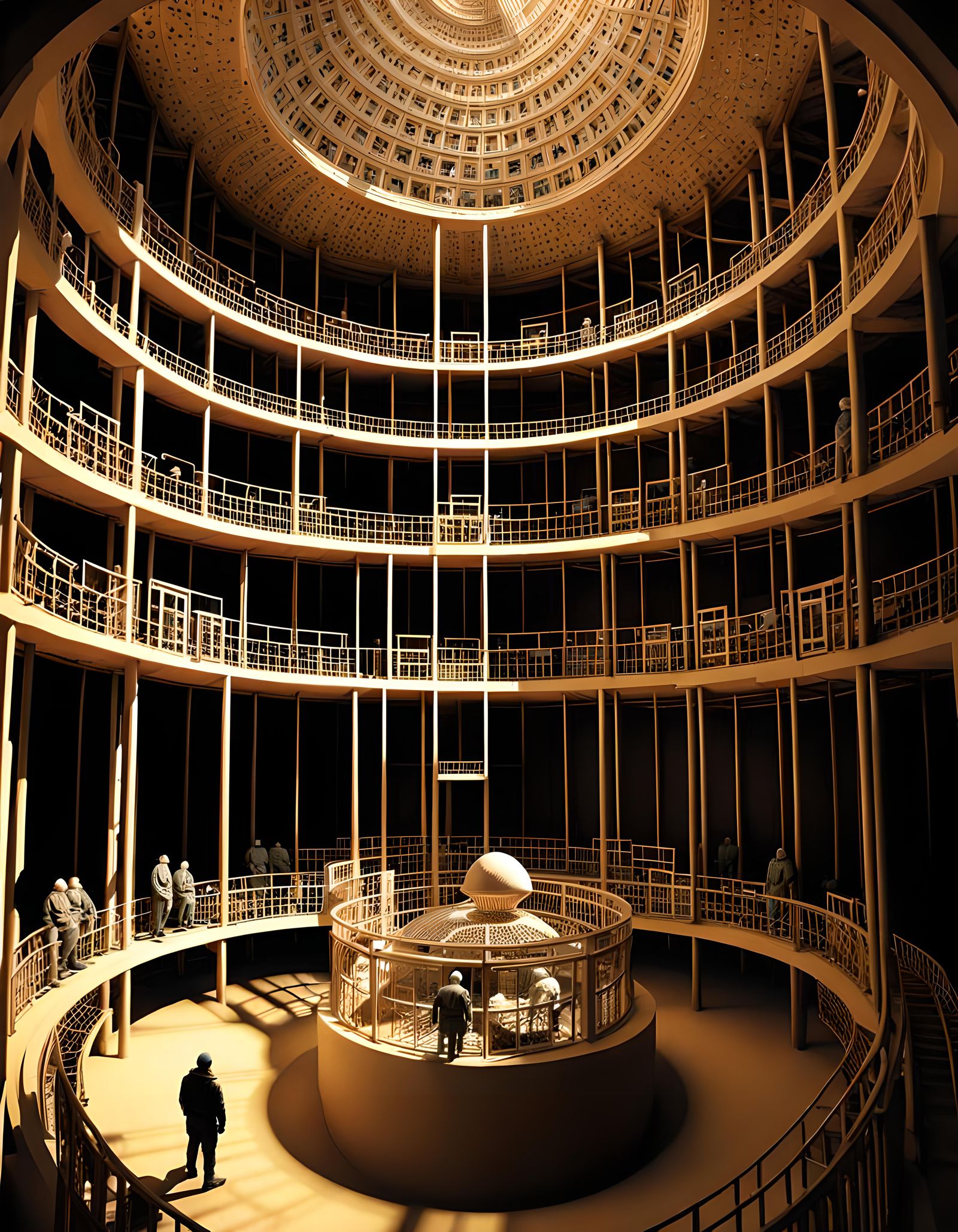 Fractal Prison Chamber of Albino Inmates