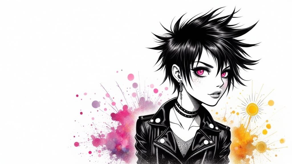 Minimalist Punk Rock Girl Breaks the 4th Wall