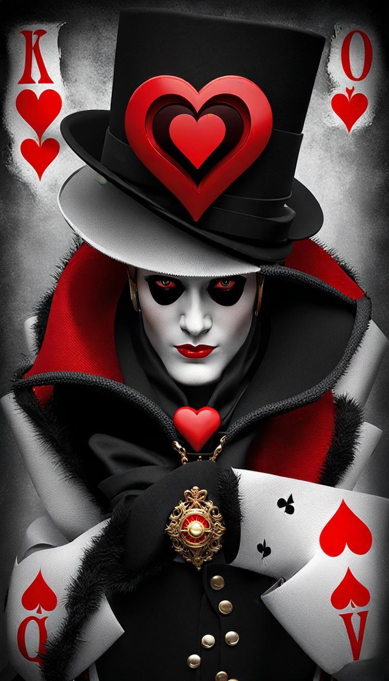 Queen of Hearts Surrounded by Supporters