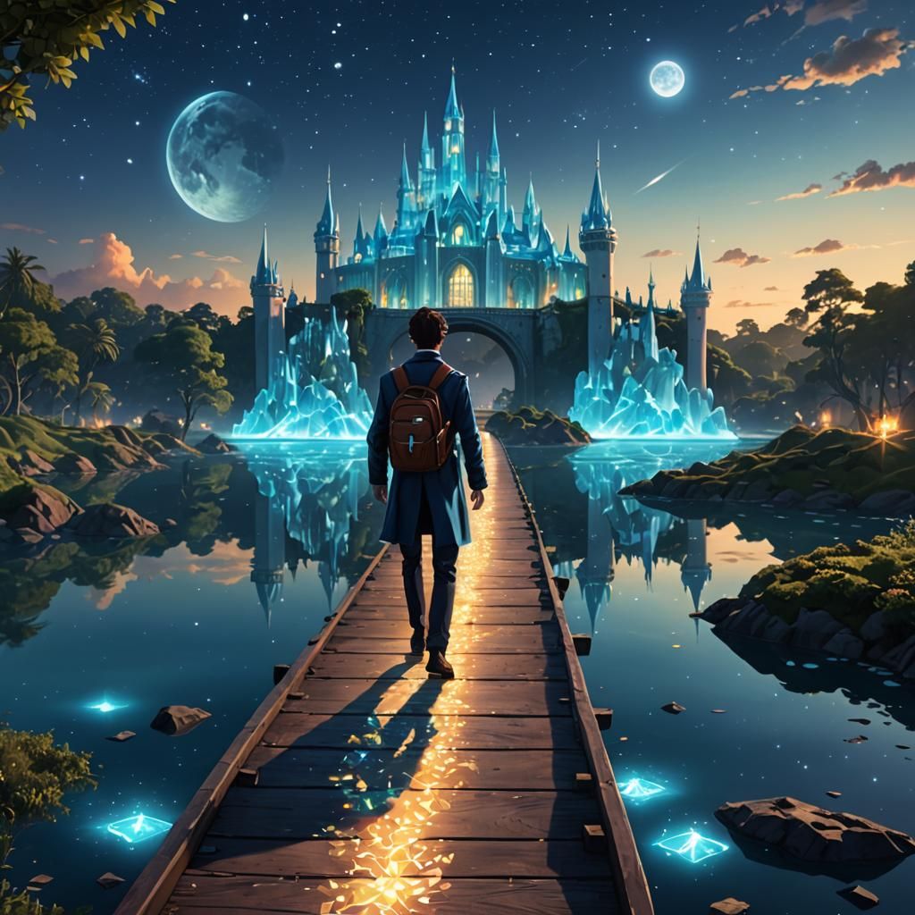 Young Wizard's Journey to Magic School