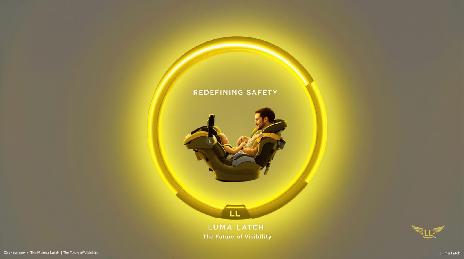 Luxury Safety in Motion: Photorealistic Pitch Deck Cover Sli...