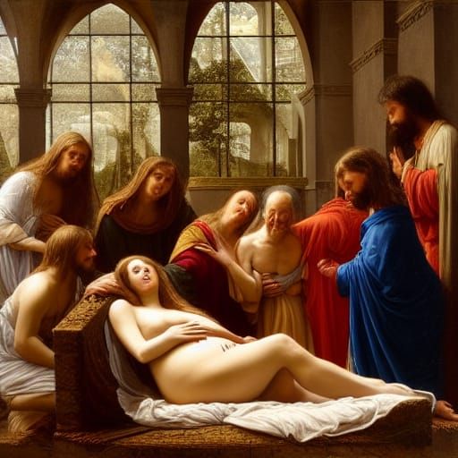 Mary Magdalene Giving Birth: A Photoillustration