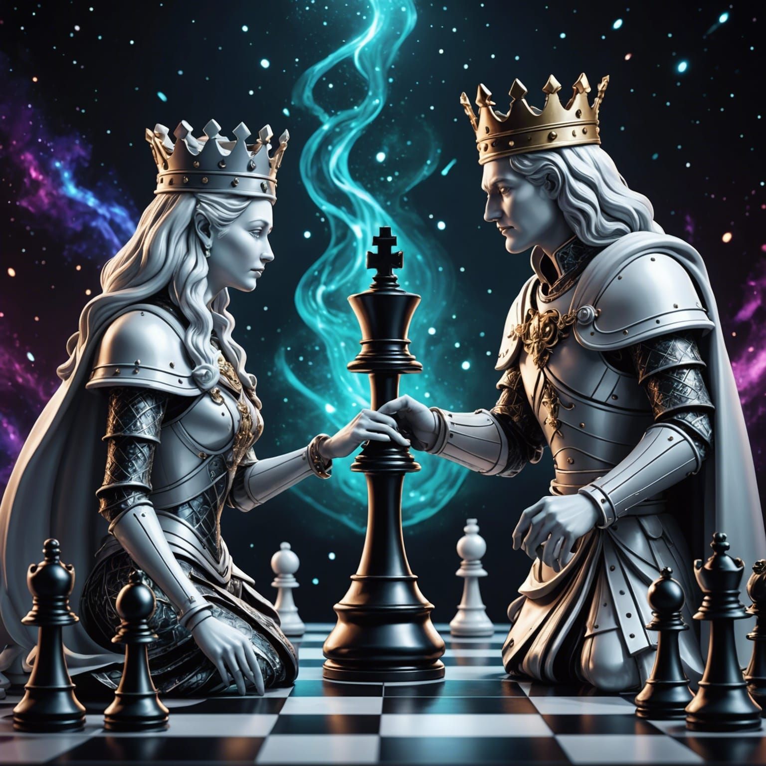 Astral Chess Game with Anime Style