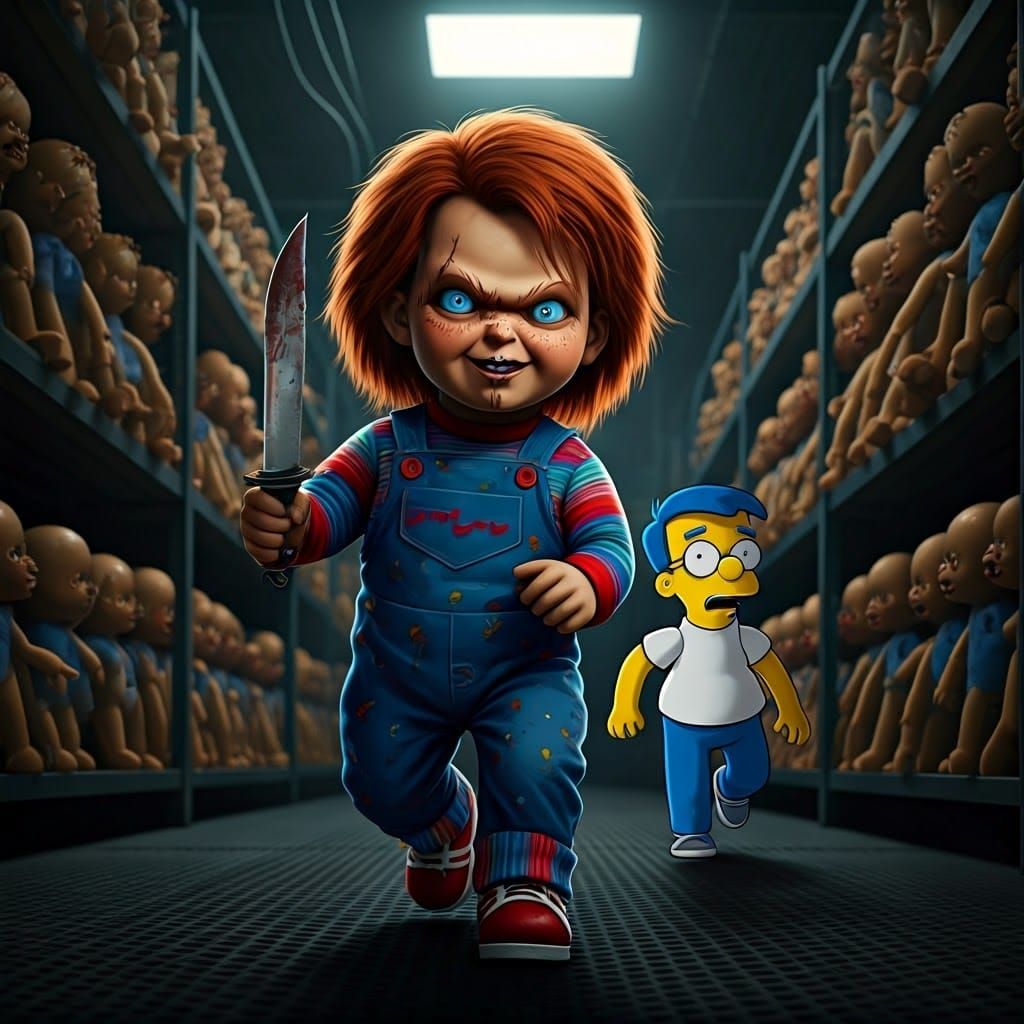 Chucky's Pursuit: Horror in the Doll Factory