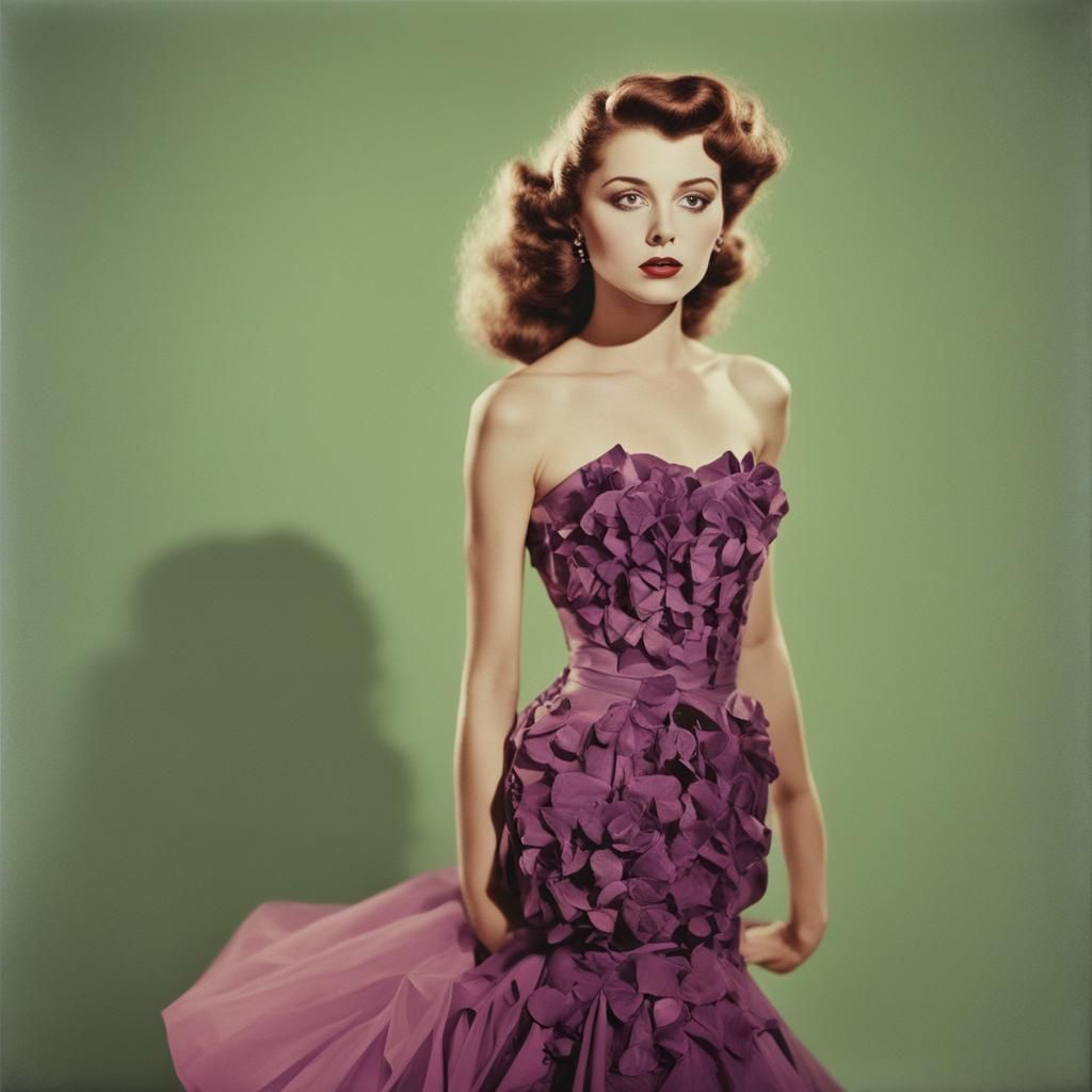 Rodica in Lavender: A Pop Art Aurora Photograph