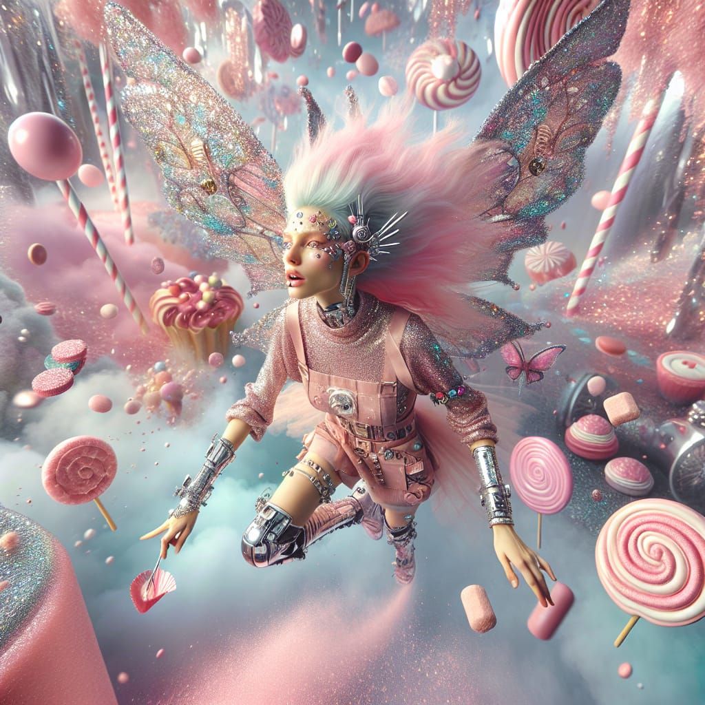 Candyfloss Cybelle: The Sweet Mechanical Sprite