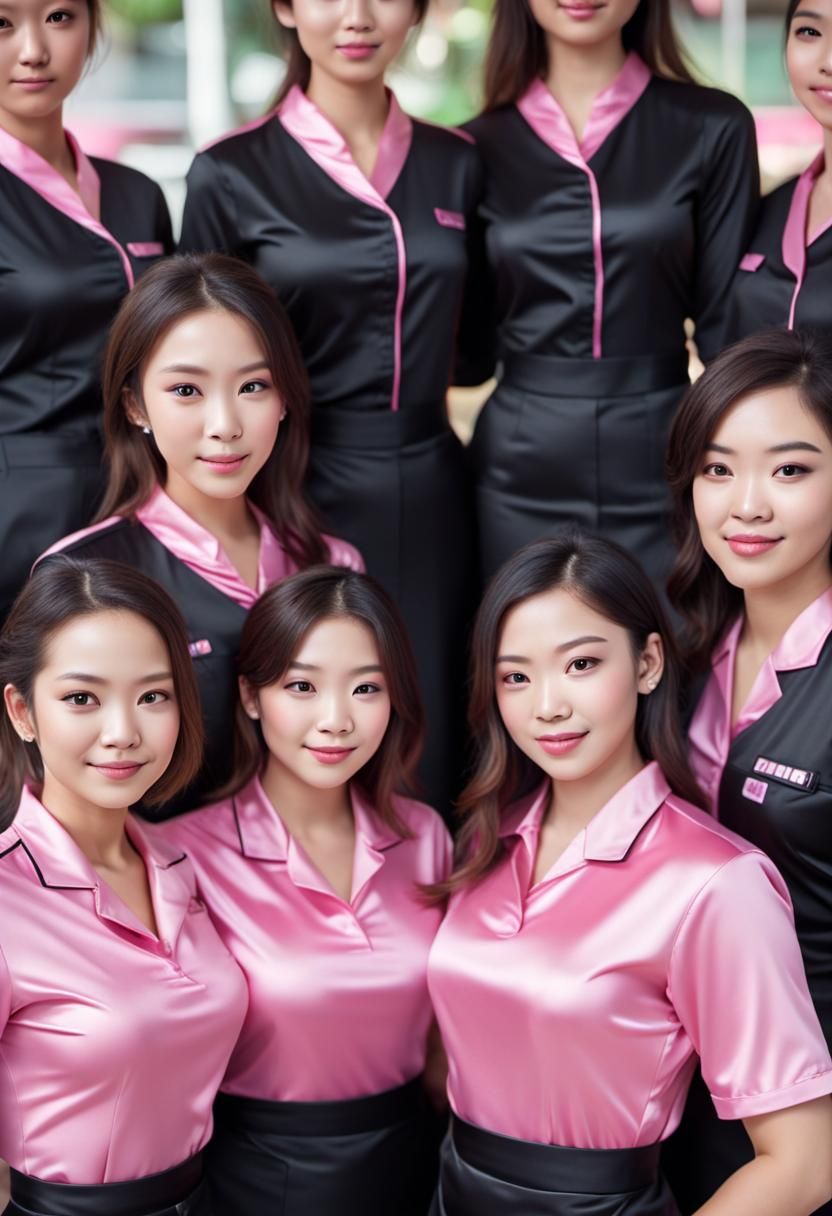 Women in Shiny Uniforms: Professional Photo
