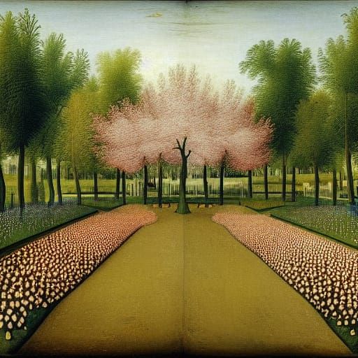 Lush Secret Garden Inspired by Classical Art