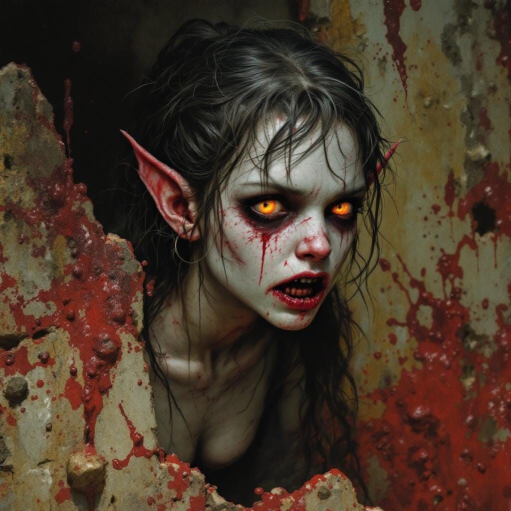 Undead Halfling Ghoul in Sinister Necropolis