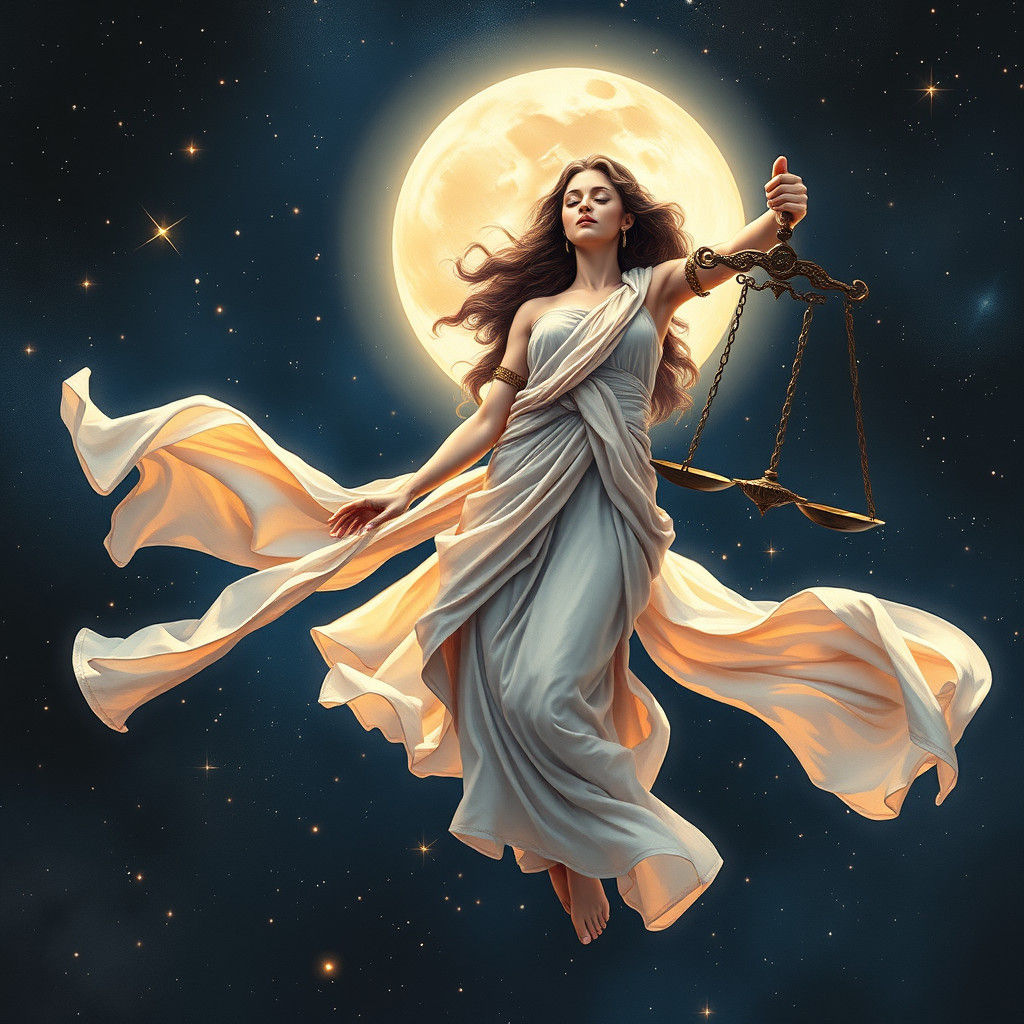 Justice in Space: A Watercolor Masterpiece