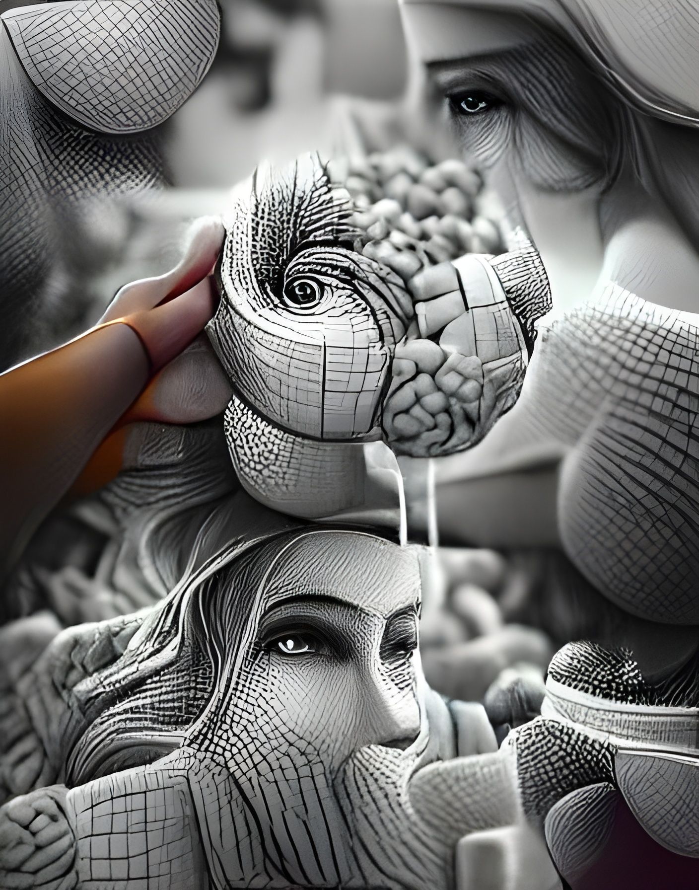 Interconnected Minds Form the World in 8K 3D