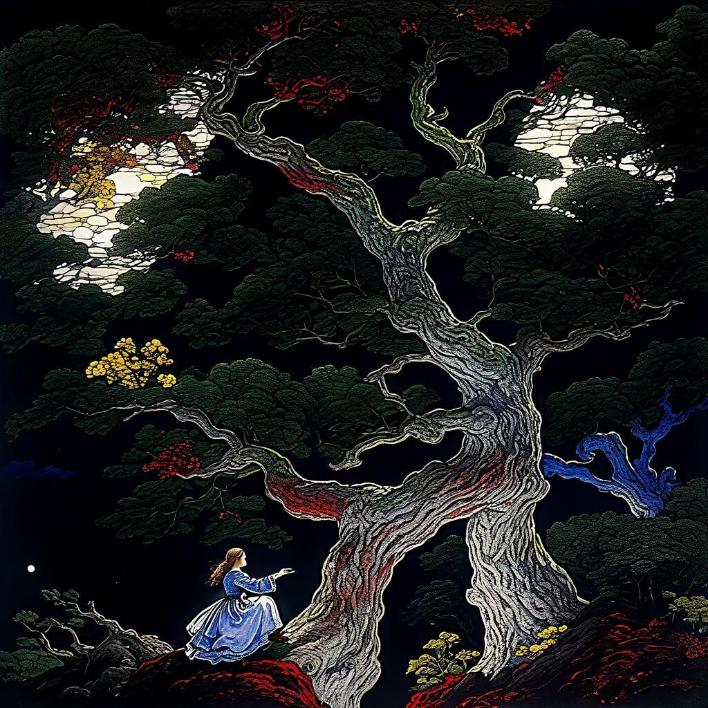 Ethereal Fantasy Landscape with Hyperrealistic Detail