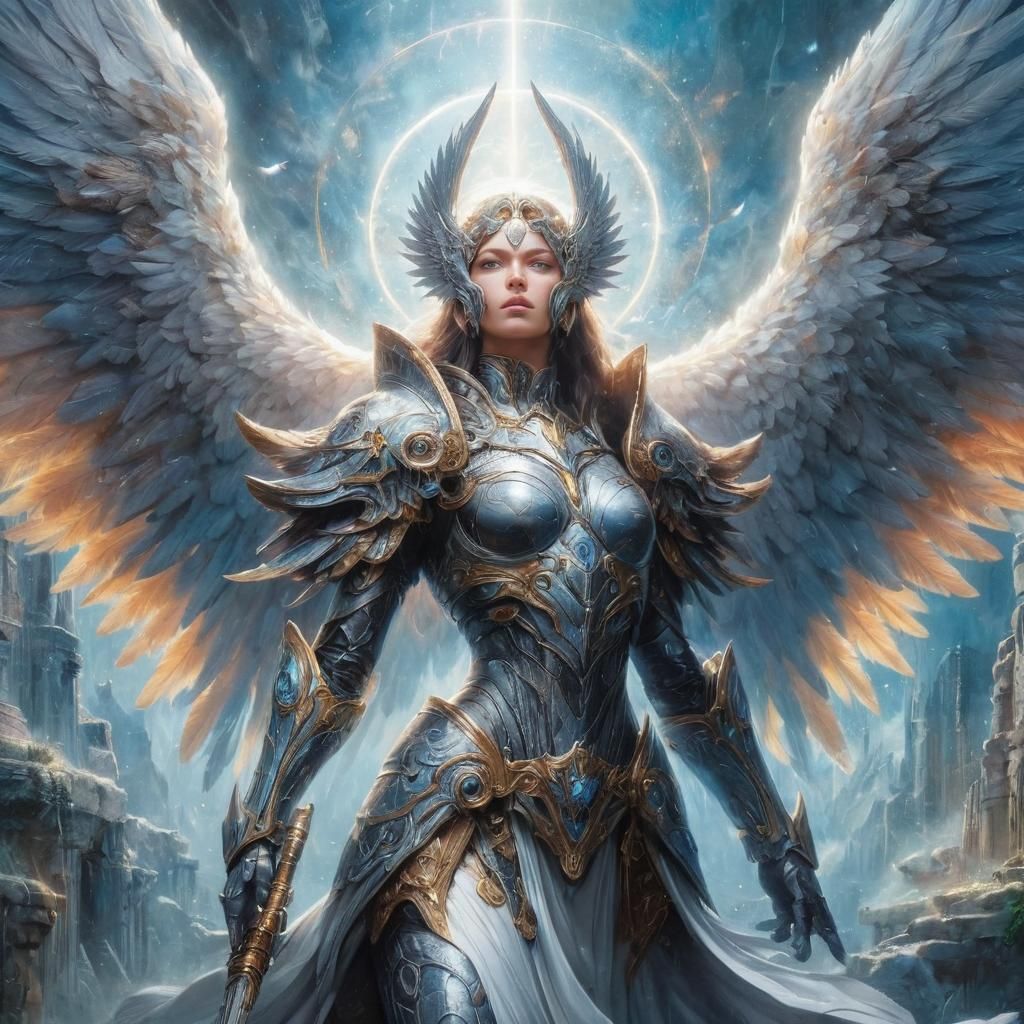 Fierce battle angel taking stock