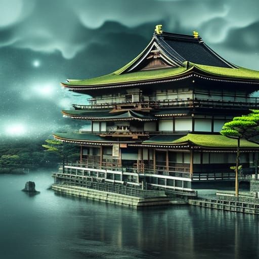 Epic and Detailed Japan Digital Matte Painting