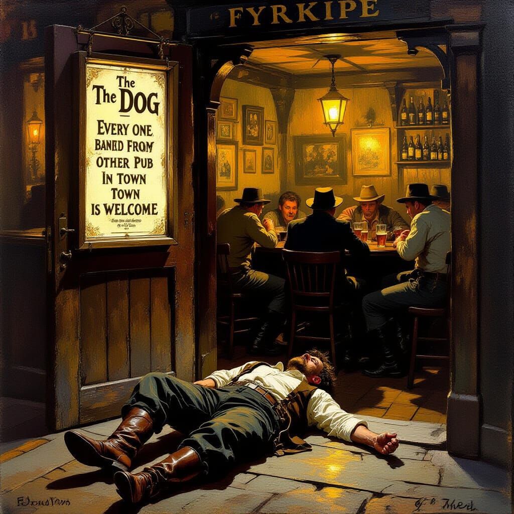 The Dog: Gritty Realism in an Old English Pub