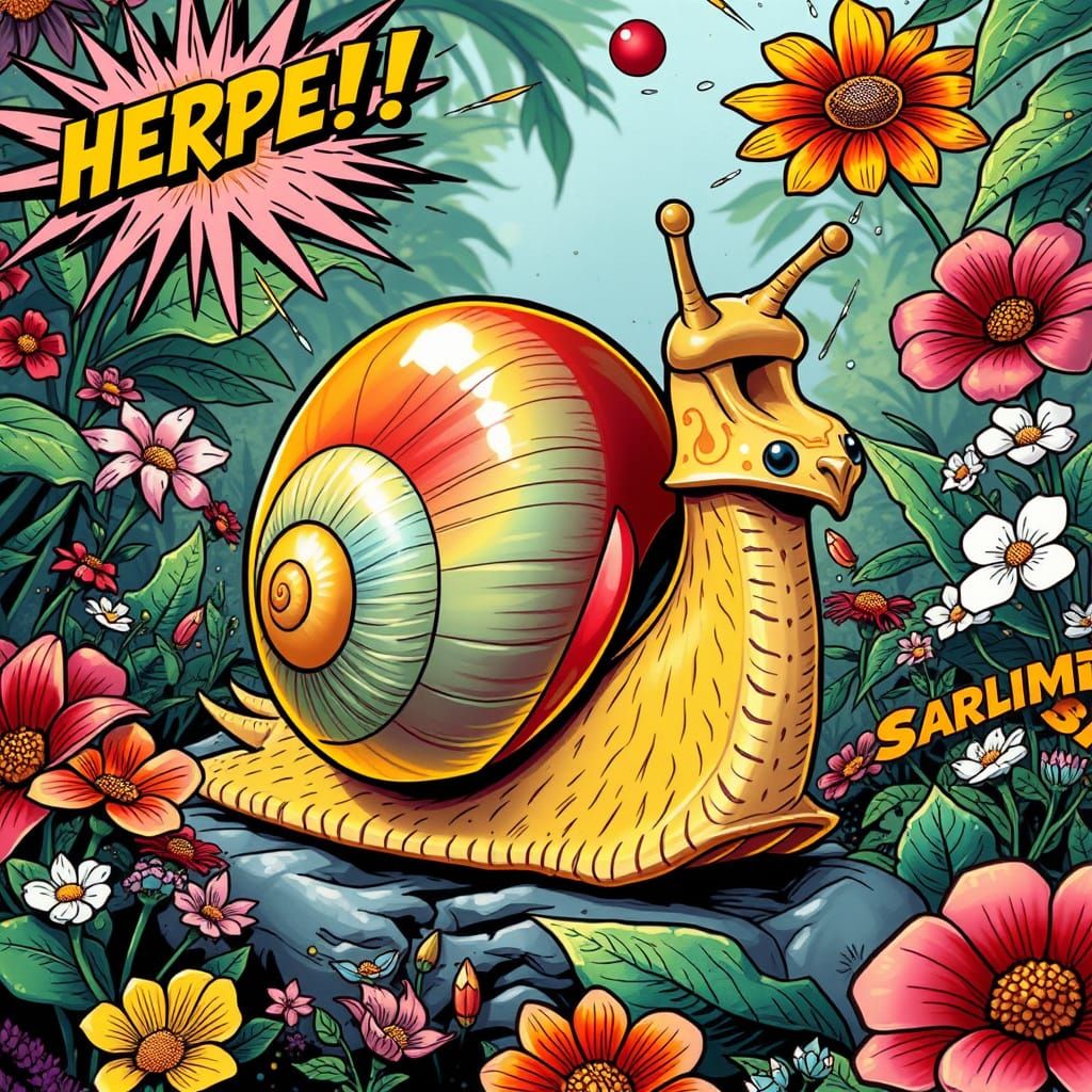 Cartoon snail