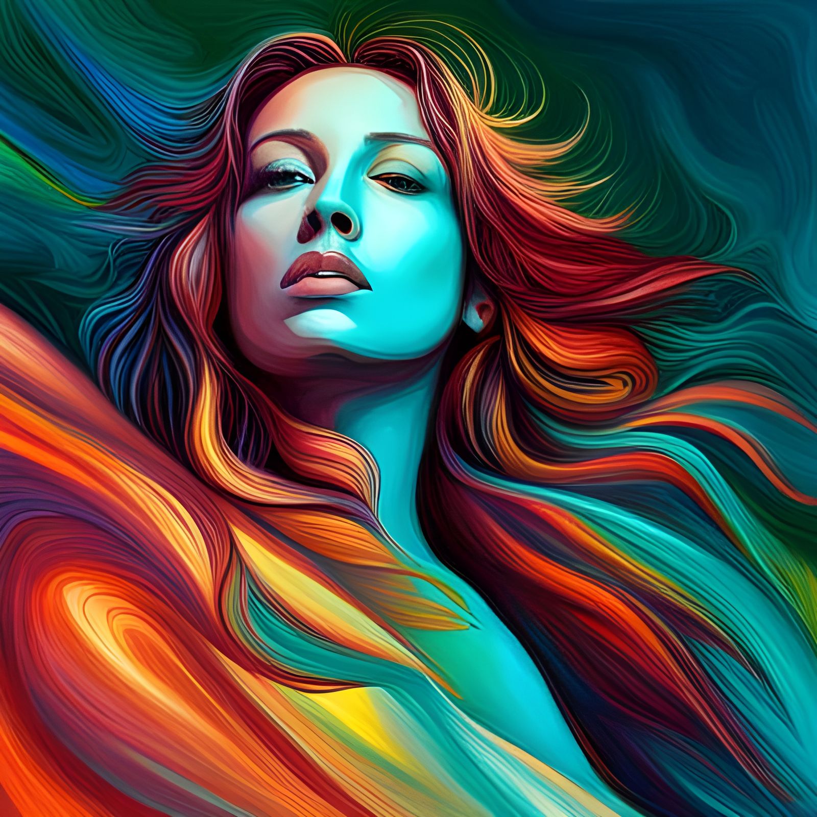 Abstract Art: Women's Freedom in Metaverse