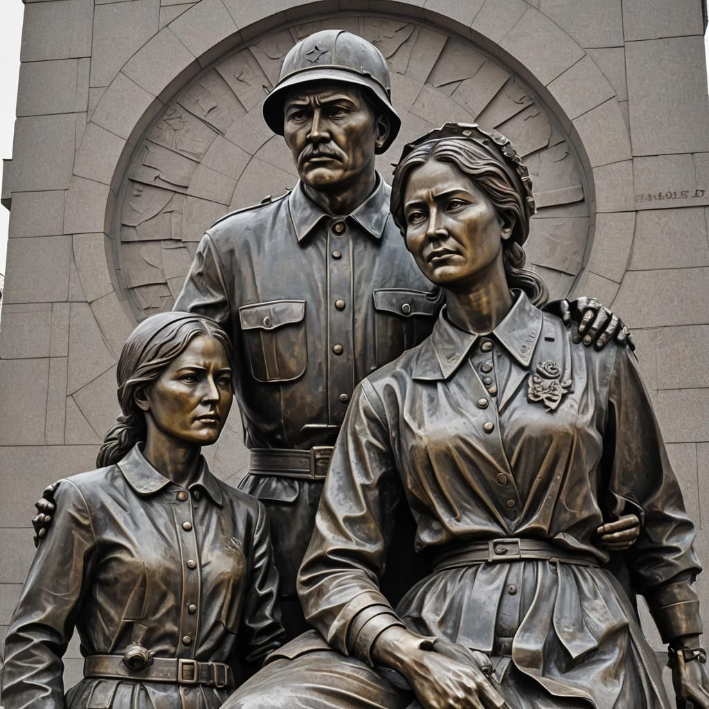 Monumental Sculpture: Worker and Kolkhoz Woman