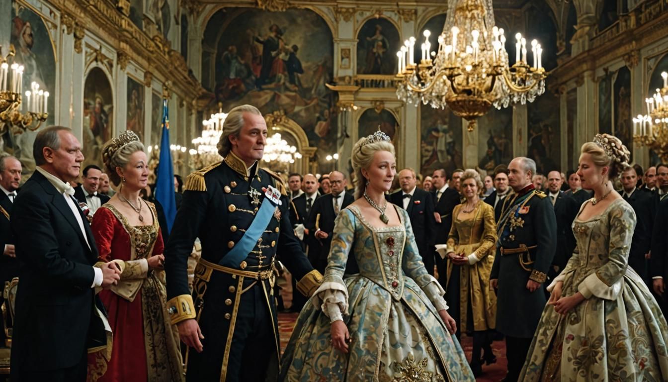 Catherine the Great Crowned in Grand Imperial Palace