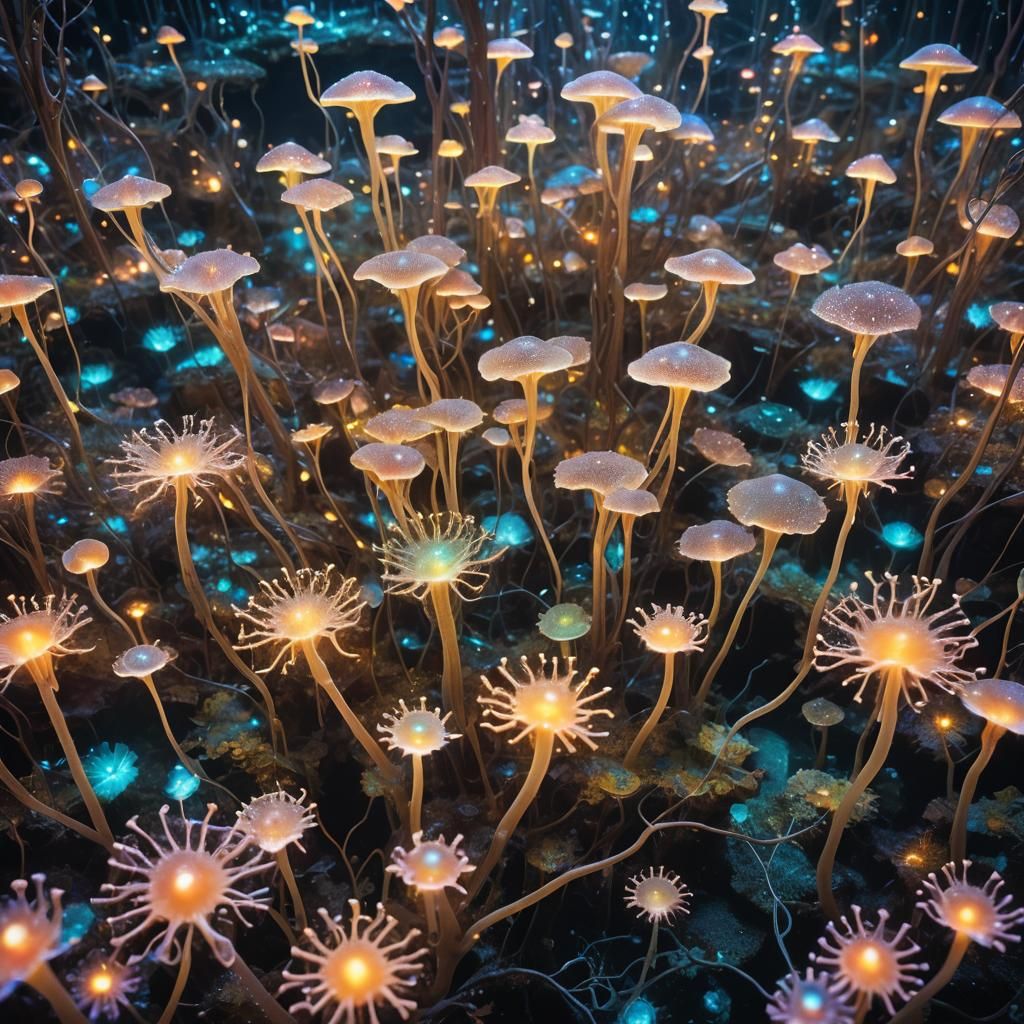 Surreal Dreamscape: Luminous Metropolis Portrait in Digital ...