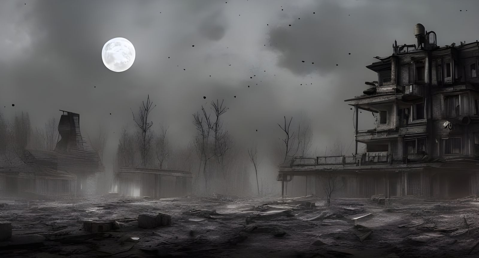 Dark Post-Apocalyptic Moon Base in Unreal Engine 5