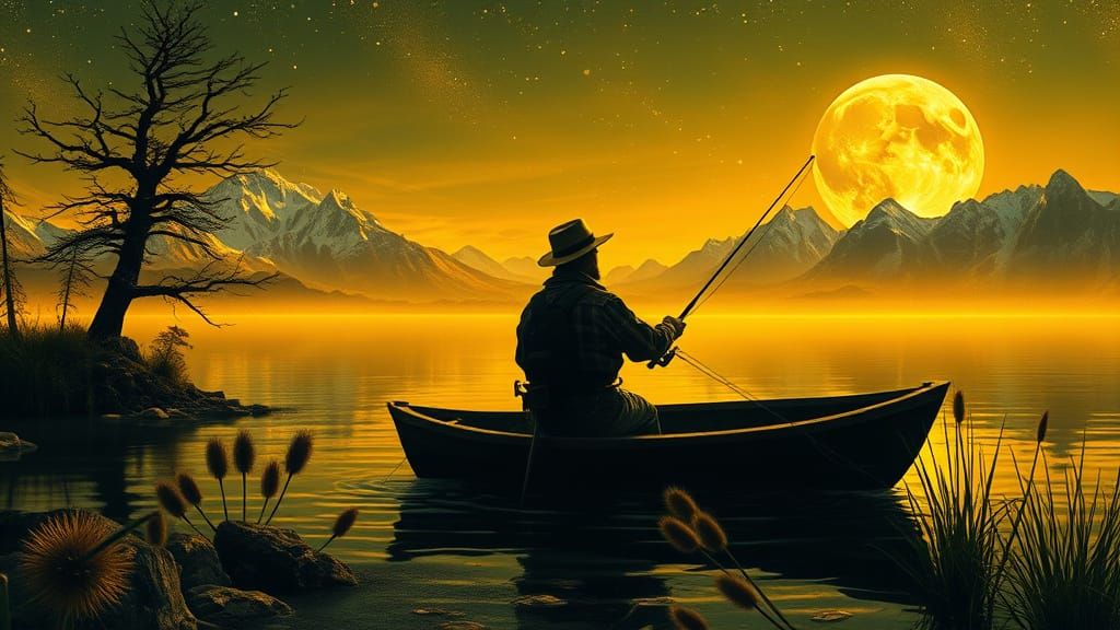 Fishing in the Light of the Moon