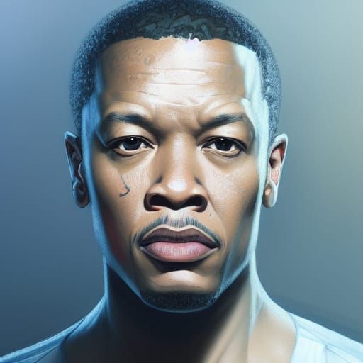 Dr. Dre Portrait in Hyperdetailed Artstation Style