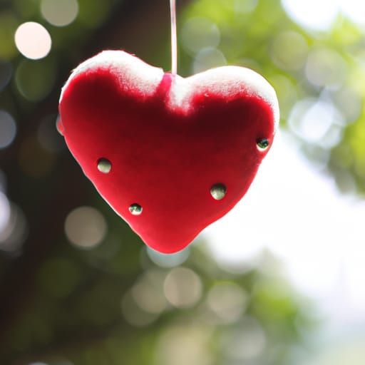 Realistic Heart in Professional Photography Style
