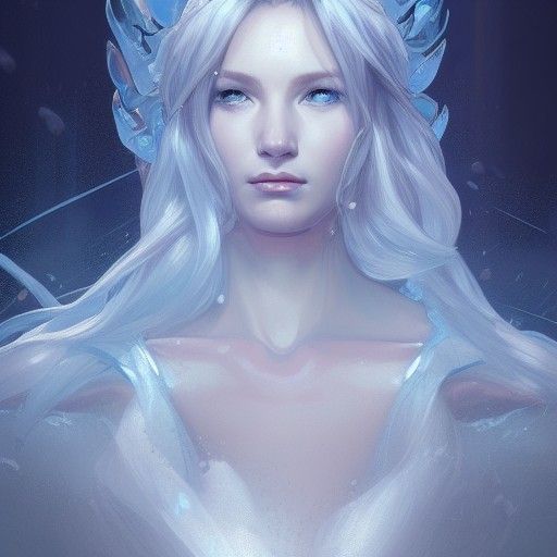 Detailed Ice Queen Portrait in Unreal Engine 5