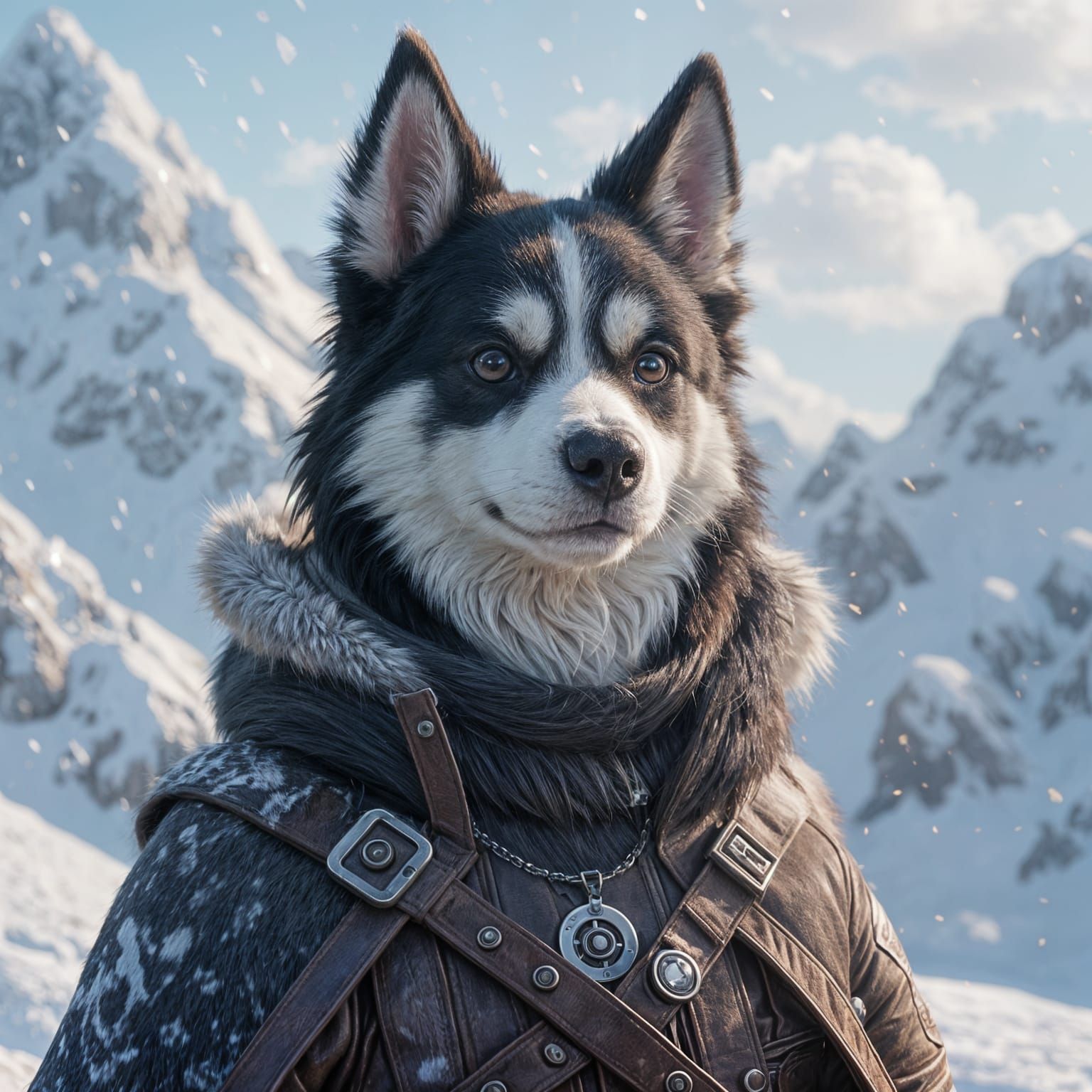 Anime Style Dog Concept Art in 8K