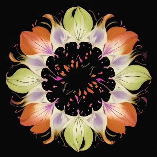 Colorful Calla Lilies Illustration with Paint Splatter Cross