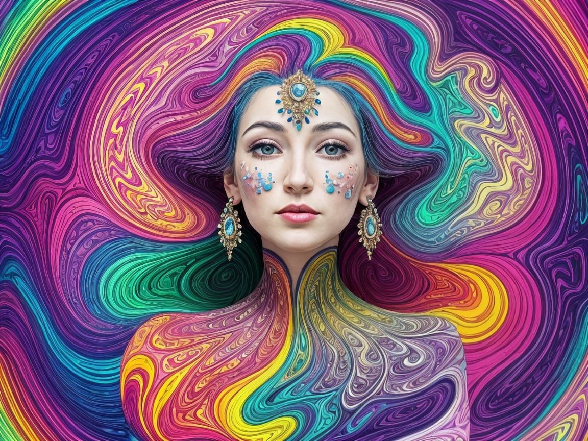 Psychedelic Grandmother: A Hallucinatory Dreamscape