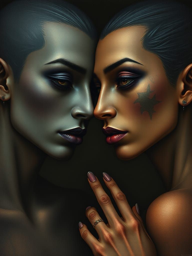 Surreal Androgynes Dancing in a Dreamscape