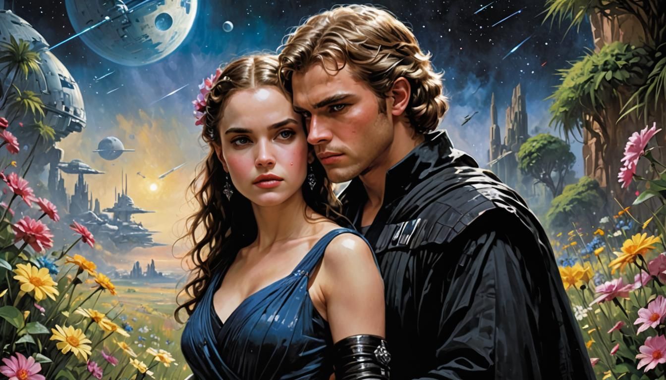 Star Wars romance clinch cover by Pino Daeni