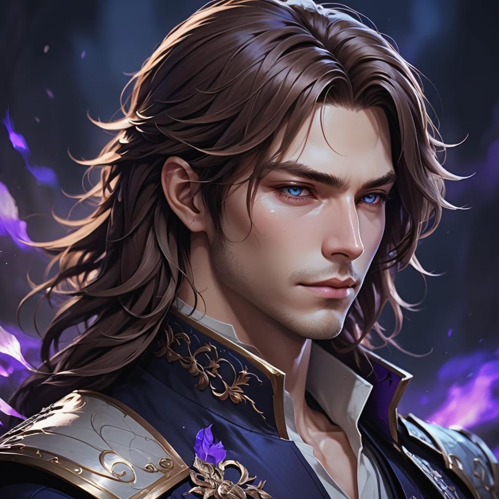 Dark Fantasy Portrait of a Mysterious Man