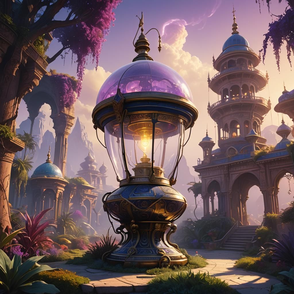 Genie Lamp: Arabian World Matte Painting