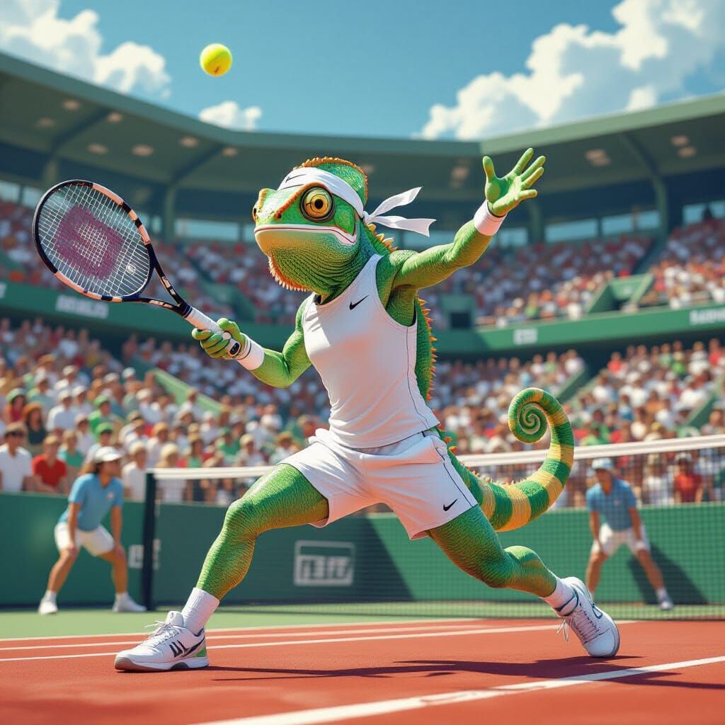 Chameleon Tennis Star at Wimbledon