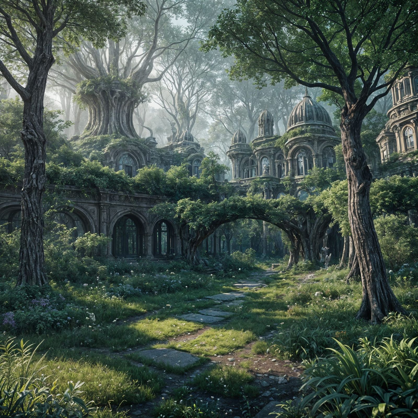Lothlórien: Ornate Forest City in Unreal Engine 5