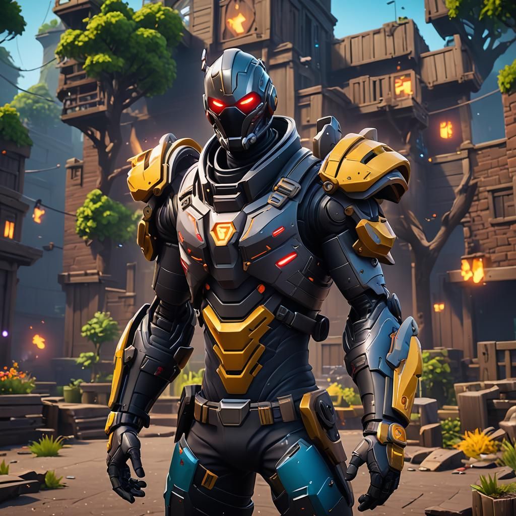 Detailed AI Fortnite Character Concept Art